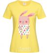 Женская футболка Крольчиха в платье Лимонный фото