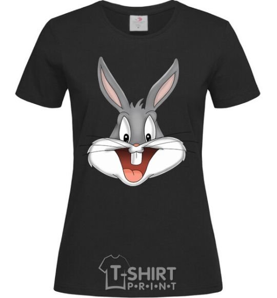 Women's T-shirt Bucks Bunny's head black фото