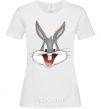 Women's T-shirt Bucks Bunny's head White фото