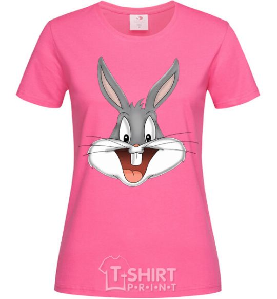 Women's T-shirt Bucks Bunny's head heliconia фото