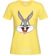 Women's T-shirt Bucks Bunny's head cornsilk фото