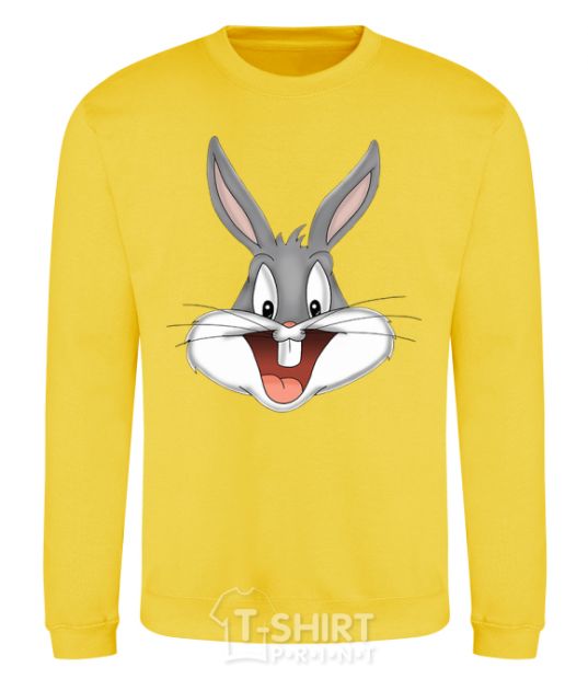 Sweatshirt Bucks Bunny's head yellow фото