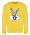 Sweatshirt Bucks Bunny's head yellow фото