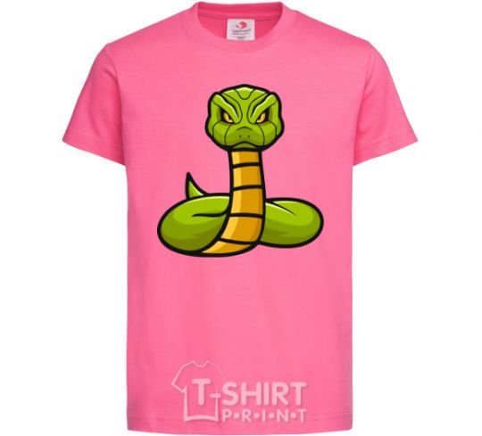 Kids T-shirt Green rattlesnake heliconia фото