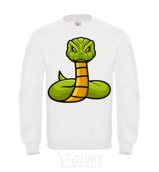 Sweatshirt Green rattlesnake White фото