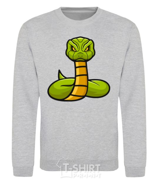 Sweatshirt Green rattlesnake sport-grey фото