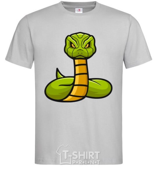 Men's T-Shirt Green rattlesnake grey фото