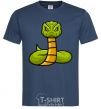 Men's T-Shirt Green rattlesnake navy-blue фото