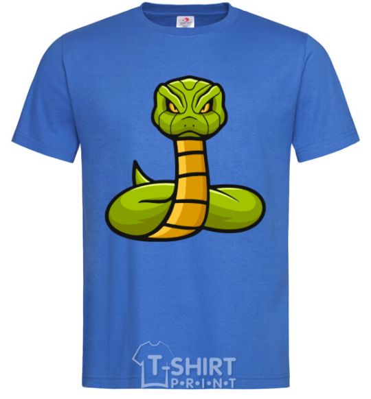 Men's T-Shirt Green rattlesnake royal-blue фото