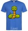 Men's T-Shirt Green rattlesnake royal-blue фото