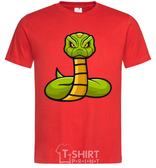 Men's T-Shirt Green rattlesnake red фото