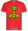 Men's T-Shirt Green rattlesnake red фото