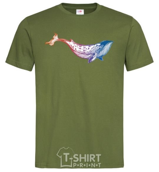 Men's T-Shirt Whale gradient millennial-khaki фото