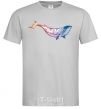 Men's T-Shirt Whale gradient grey фото