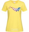 Женская футболка Кит градиент Лимонный фото