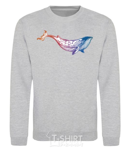 Sweatshirt Whale gradient sport-grey фото