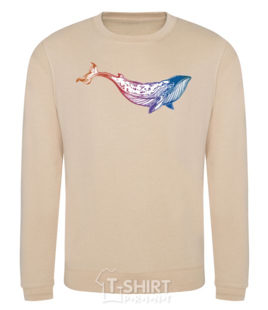 Sweatshirt Whale gradient sand фото