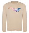 Sweatshirt Whale gradient sand фото