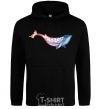 Men`s hoodie Whale gradient black фото