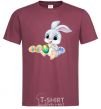 Men's T-Shirt The Easter Bunny burgundy фото