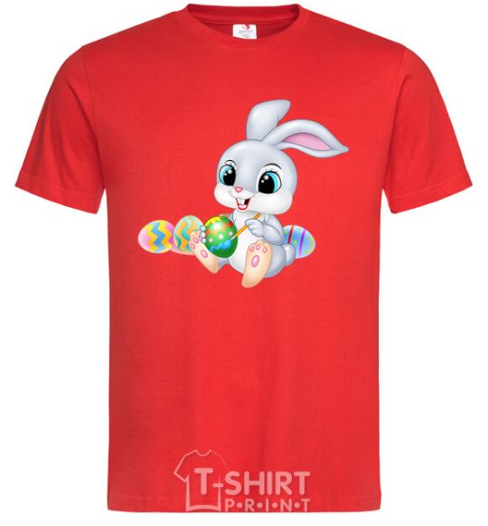 Men's T-Shirt The Easter Bunny red фото
