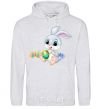 Men`s hoodie The Easter Bunny sport-grey фото