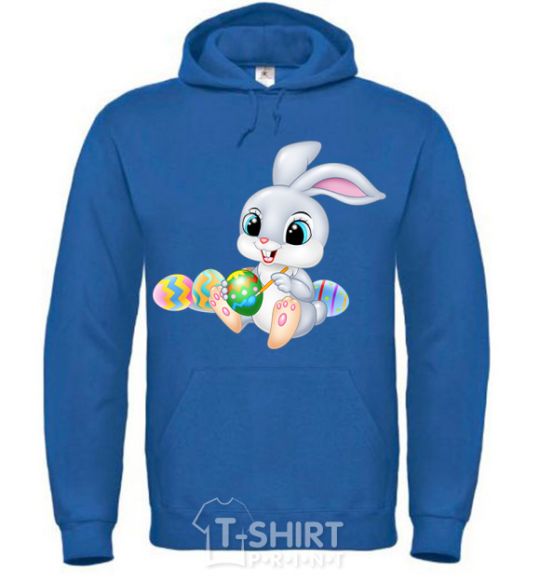 Men`s hoodie The Easter Bunny royal фото