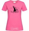 Women's T-shirt A whale in the waves heliconia фото