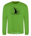Sweatshirt A whale in the waves orchid-green фото