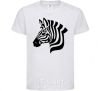 Kids T-shirt Zebra head White фото