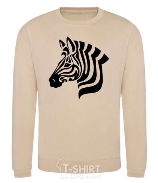 Sweatshirt Zebra head sand фото