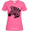 Women's T-shirt Zebra head heliconia фото