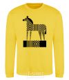 Sweatshirt Geometric zebra yellow фото