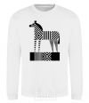 Sweatshirt Geometric zebra White фото