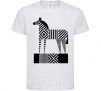 Kids T-shirt Geometric zebra White фото