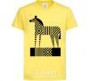 Kids T-shirt Geometric zebra cornsilk фото