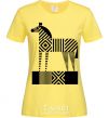 Women's T-shirt Geometric zebra cornsilk фото