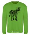 Sweatshirt A zebra pattern orchid-green фото