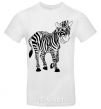 Men's T-Shirt A zebra pattern White фото