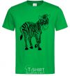 Men's T-Shirt A zebra pattern kelly-green фото