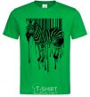 Мужская футболка Штрих зебра Зеленый фото