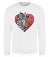 Sweatshirt Zebra unicorn White фото