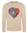 Sweatshirt Zebra unicorn sand фото