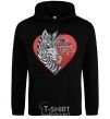 Men`s hoodie Zebra unicorn black фото