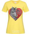 Women's T-shirt Zebra unicorn cornsilk фото