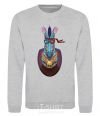 Sweatshirt Zebra head trophy sport-grey фото