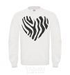 Sweatshirt Heart zebra cracks White фото