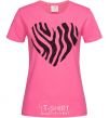 Women's T-shirt Heart zebra cracks heliconia фото