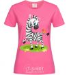 Women's T-shirt A zebra with a butterfly heliconia фото