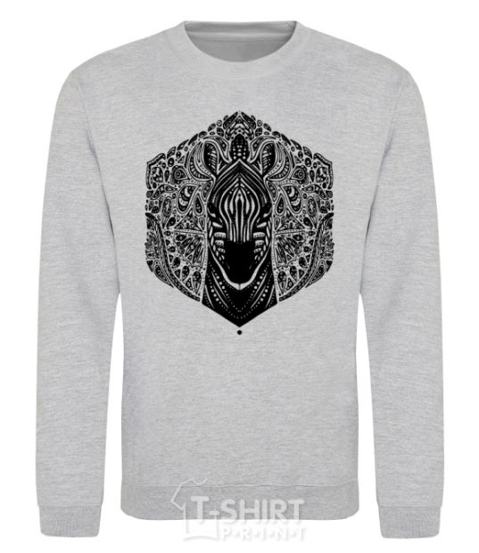 Sweatshirt Zebra pattern sport-grey фото